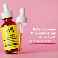 Thumbnail for SeoulCeuticals Chebula Active Serum for Face - Korean Skin Care Anti Aging Natural K Beauty Skincare With Hyaluronic Acid + Spotted Orchid for Healthy, Youthful Glowing Skin 1oz