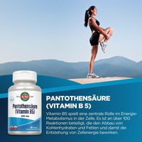 Thumbnail for Kal 250 Mg Pantothenic Acid Tablets, 100 Count