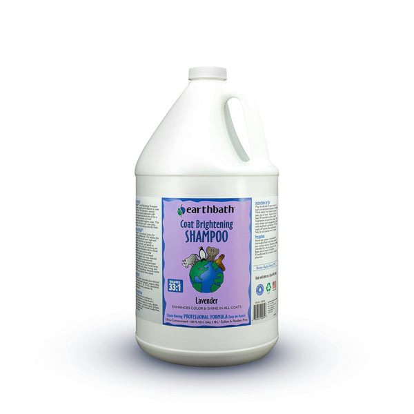 earthbath, Lavender Dog Shampoo - Coat Brightening Shampoo for Dogs, Deodorizing Dog Wash, Made in USA, Shampoo for Smelly Dogs, Cruelty Free Pet Shampoos - 128 Oz (1 Pack)