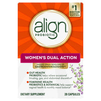 Thumbnail for Align Probiotic, Womens Dual Action, Vaginal Probiotics for Women, Womens Probiotic for Vaginal Health Support, with Probiotics for Digestive Health, 28 Probiotic Capsules
