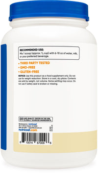 Thumbnail for Nutricost Casein Protein Powder 2lb Vanilla - Micellar Casein, Gluten Free, Non-GMO