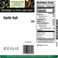 Thumbnail for Frontier Co-op Garlic Salt with Parsley, 1lb Bulk Bag - Coarse Grind, Natural Garlic Salt Seasoning for Meat, Vegetables, Soups and More, Kosher