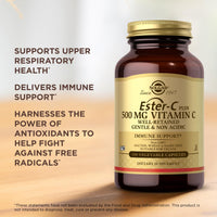 Thumbnail for Solgar Ester-C Plus 500 mg Vitamin C (Ascorbate Complex) - 100 Vegetable Capsules, Pack of 2 - Antioxidant & Immune Support - Non GMO, Vegan, Gluten Free, Kosher - 200 Total Servings