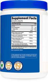 Thumbnail for Nutricost Prebiotic Fiber Unflavored (1 Pound) - Vegan, Gluten-Free, GMO-Free