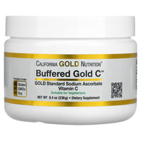 Thumbnail for California Gold Nutrition Buffered Vitamin C Powder, Non-Acidic, Gold C, USP Grade Sodium Ascorbate, Suitable for Vegans and Vegetarians, 8.40 oz (238 g), 2 Pack