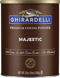 Thumbnail for Ghirardelli Majestic Premium Cocoa Powder, 32 Ounce Can with Ghirardelli Stamped Barista Spoon