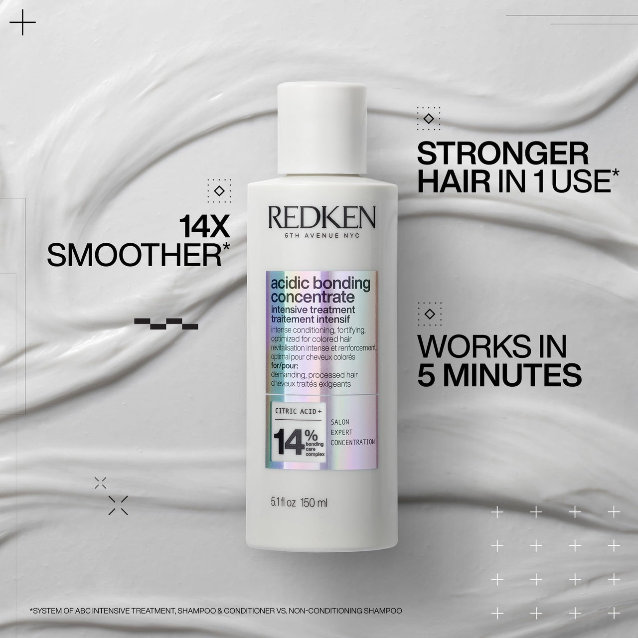 Redken Acidic Bonding Concentrate Treatment For Damaged Hair Repair - Deep Conditioning Intensive Mask, Acidic Bonding Concentrate