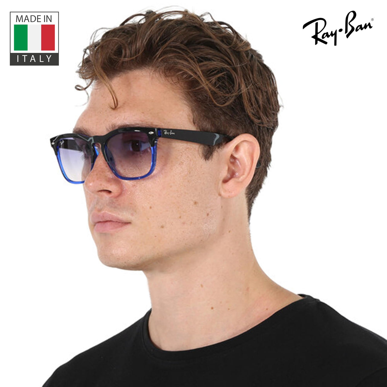 Ray-Ban RB4487 STEVE Square Shaped Non-Polarized Sunglasses for Men & Women – Includes Official RAYBAN Eyewear Kit – Ideal Formal & Casual Wear Sunglasses – Grey Lens