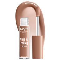 Thumbnail for NYX PROFESSIONAL MAKEUP This Is Milky Gloss, Vegan Lip Gloss, 12 Hour Hydration - Cookies & Milk (Cool Beige Nude)