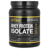 Thumbnail for California Gold Nutrition Sport, Whey Protein Isolate, Unflavored, 1 lb (454 g)