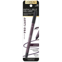 Thumbnail for L'Oreal Paris Makeup Infallible Pro-Last Pencil Eyeliner, Waterproof and Smudge-Resistant, Glides on Easily to Create any Look, Aubergine, 0.042 oz.