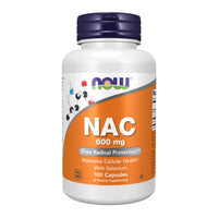 Thumbnail for NOW Supplements, NAC (N-Acetyl Cysteine) 600 mg with Selenium, 100 Capsules