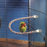 Thumbnail for JW Pet Comfy Perch For Birds Flexible Multi-color Rope, Large - 21