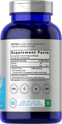 Thumbnail for Horbäach CLA Supplement | 300 Softgel Pills | Maximum Potency | Conjugated Lineolic Acid from Safflower Oil | Non-GMO, Gluten Free