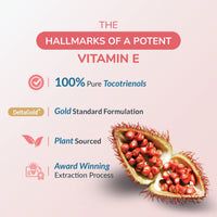 Thumbnail for WELLNESS EXTRACT Eannatto Tocotrienols Vitamin E Supplements Tocopherol Free, Supports Immune Health, Non-GMO, Gluten Free & Antioxidant (125MG 60 Softgels)