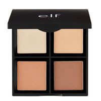 Thumbnail for e.l.f. Contour Palette, 4 Shades, Customizable, Easy to Apply, Sculpts, Shades, Brightens, Light/Medium, Infused with Vitamin E, All-Day Wear, 0.56 Oz
