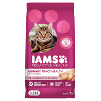 Thumbnail for IAMS Proactive Health Dry Cat Food, Urinary Tract Health, Adult Cat Food Dry Recipe with Chicken, 3.5 lb. Bag