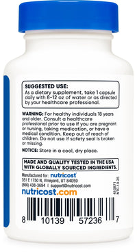 Thumbnail for Nutricost Dihydroberberine Capsules (200mg, 60 Capsules) - More Bioavailable Metabolite of Berberine