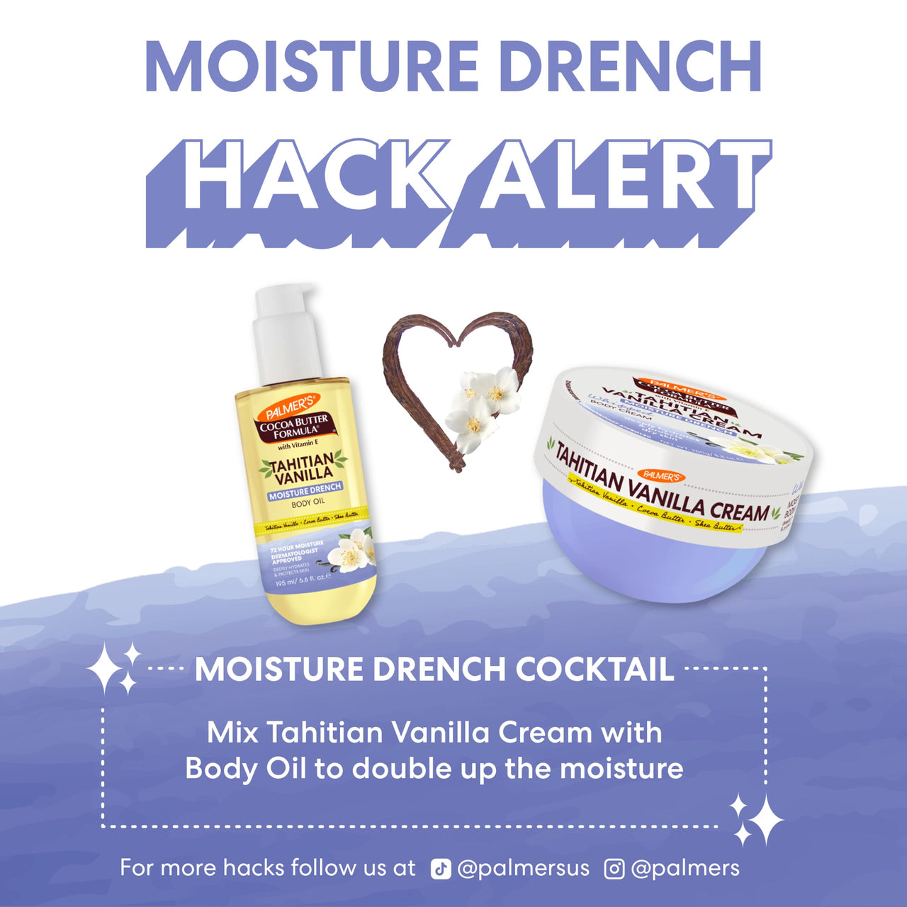 Palmer's Cocoa Butter Formula Body Oil, Moisture Drenching Tahitian Vanilla, 6.5 Oz, 72Hr Hydration with Shea Butter & Vitamin E for Softer Skin, Protects & Soothes Dryness, Dermatologist Approved