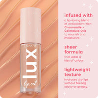 Thumbnail for ColourPop Lux Lip Oil - Hydrating, Sheer Tinted Lip Oil Formulated with Antioxidant-Rich Chamomile Extract & Calendula Oil - Non-Greasy, Nourishing Soft-Warm Nude Lip - Skinny Dip (0.16 oz)
