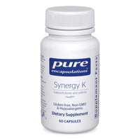 Thumbnail for Pure Encapsulations Synergy K - with Vitamin K1, K2 & D3 - Supports Bones, Blood Vessels, Vascular Elasticity & Calcium Utilization* - Includes Cholecalciferol - Gluten Free & Non-GMO - 60 Capsules