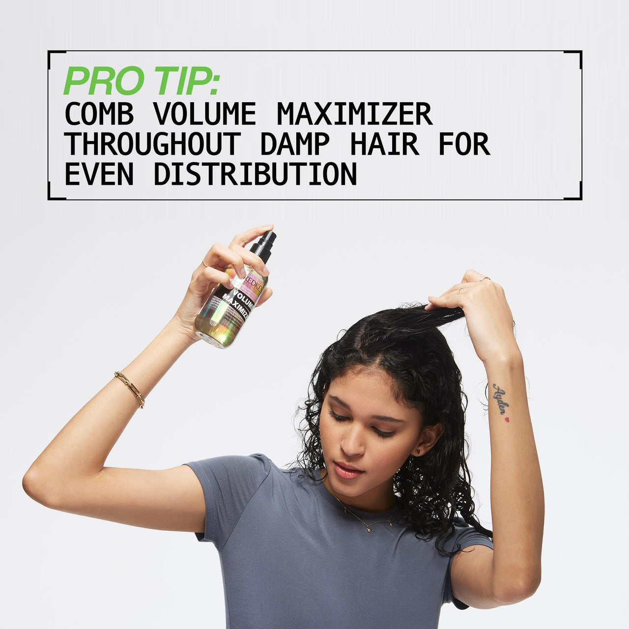 Redken Volume Maximizer Thickening Spray – Weightless Volumizing Spray For All Hair Types, Adds Flexible Volume and Body, For Thicker-Looking Hair