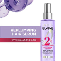 Thumbnail for L'Oreal Paris Elvive Hyaluron Plump Moisture Plump Hair Serum for Dehydrated, Dry Hair with Hyaluronic Acid Care Complex, Paraben-Free, 4.4 Fl Oz