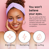 Thumbnail for grace & stella Retinol Under Eye Patches for Puffy Eyes & Dark Circles - Restoring Gel Under Eye Masks with Hyaluronic Acid - Bridesmaid Gifts, Birthday Gifts for Women (Purple, 24 Pairs)