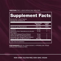 Thumbnail for Blueprint Bryan Johnson Advanced Antioxidant Supplement – Lutein, Zeaxanthin, Lycopene, Vitamin K1, K2 – Vegan Capsules for Vision, Bone & Heart Support – Updated Formula of Essential Softgels