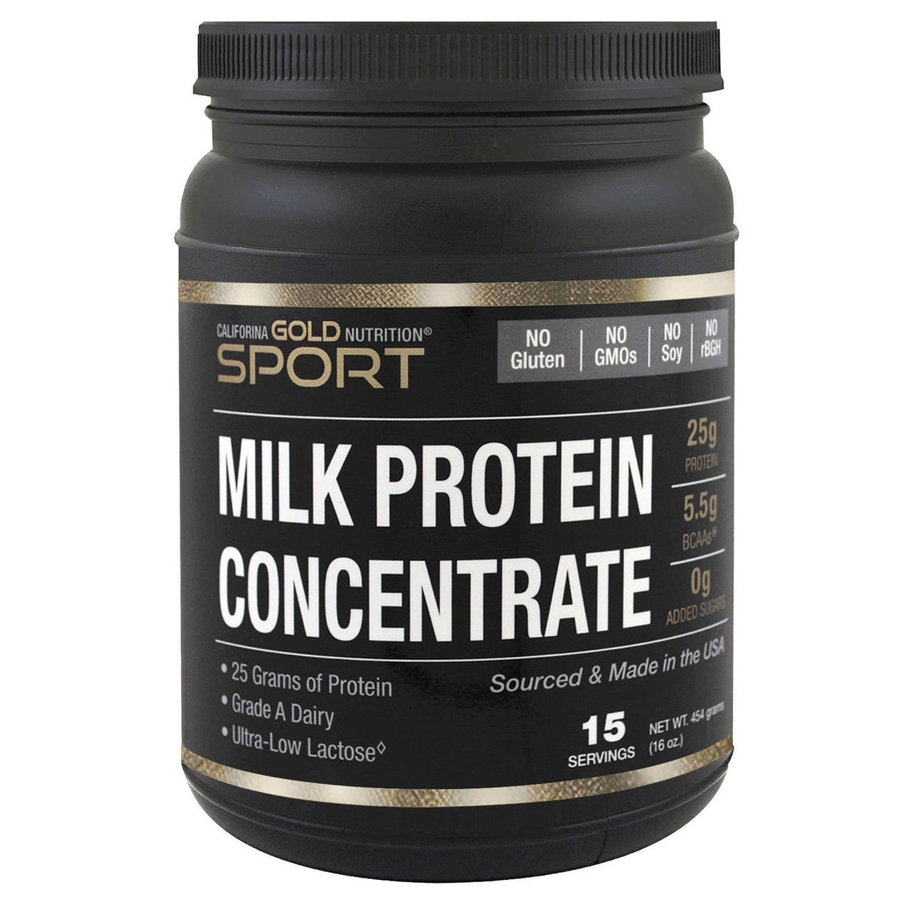 California Gold Nutrition Milk Protein Concentrate, 85% Milk Protein, Ultra-Low Lactose