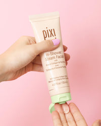 Thumbnail for Pixi In-Shower Steam Facial | Gel-to Oil Cleanser for Radiant Skin | Deeply Nourishes, Softens & Tones | Self-heating for Use in Shower or Bath | 4.6 fl oz/ 135 ml