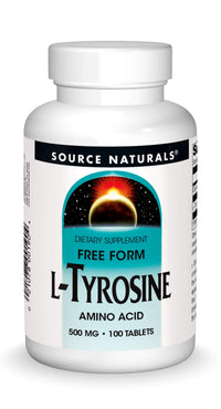 Thumbnail for Source Naturals L-Tyrosine -Free Form Amino Acid Supplement - 100 Tablets