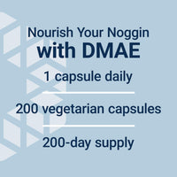 Thumbnail for Life Extension DMAE Bitartrate, Supports neurotransmitter Production, 6-Month Supply, Gluten-Free, Non-GMO, Vegetarian, 200 Capsules