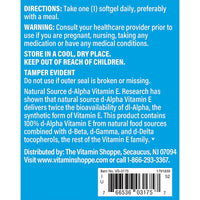 Thumbnail for The Vitamin Shoppe Vitamin E 1,000IU - Antioxidant Support for Skin Health & Immune Function, Daily Vitamin (240 Softgels)