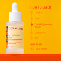 Thumbnail for Good Molecules Daily Brightening Serum with Beta Arbutin 3% & Hyaluronic Acid – Brightening Serum for Dark Spots & Uneven Tone, Face Skincare, 1 fl oz (30 ml)