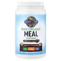 Thumbnail for Garden of Life Meal Replacement Shakes, Raw Organic, Chocolate Protein Powder with Plant Based Pea Protein, Sprouts, Greens, Probiotics, Dairy Free 28 Servings