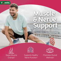 Thumbnail for YUM-V'S Magnesium Citrate Gummies â€“ 900mg Highly Absorbable Magnesium Gummies for Women & Men to Support Nerve, Muscle & Enzyme Function â€“ Gluten-Free, Kosher & Raspberry Flavor (90 Count)