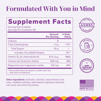 Thumbnail for BariMelts Calcium Citrate with Vitamin D3 & Magnesium, 120 Smooth-Dissolving Tablets (1-Month Supply), Bariatric Calcium Supplements for Women, Natural Berry Flavor