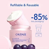 Thumbnail for Caudalie Resveratrol-Lift Retinol Alternative Firming Cashmere Cream, Anti-Aging Moisturizer with Resveratrol, Hyaluronic Acid & Vegan Collagen, Refillable Jar - 50 mL