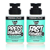 Thumbnail for The Doux PRESS REWIND and FAST FORWARD Bundle - Shampoo and Conditioner Set for Curly Hair - With Aloe Stem Cell, Cactus, and Pataua Oil