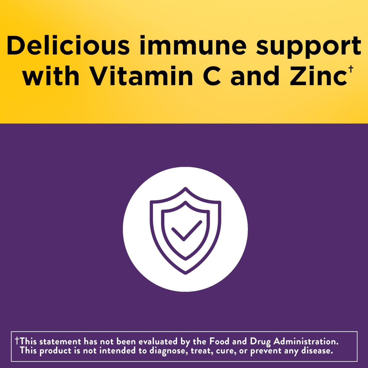 Nature Made Elderberry Gummies with Vitamin C and Zinc, Dietary Supplement for Immune Support, 100 Elderberry Gummies, 50-Day Supply