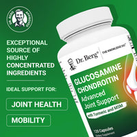 Thumbnail for Dr. Berg Glucosamine Chondroitin MSM Turmeric & Boswellia - Advanced Joint Support Supplement with 1500 mg Glucosamine Sulfate - Includes 120 Capsules