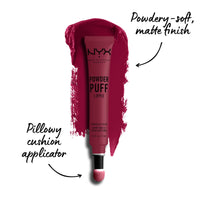 Thumbnail for NYX PROFESSIONAL MAKEUP Powder Puff Lippie Lip Cream, Liquid Lipstick - Prank Call (Burgundy)
