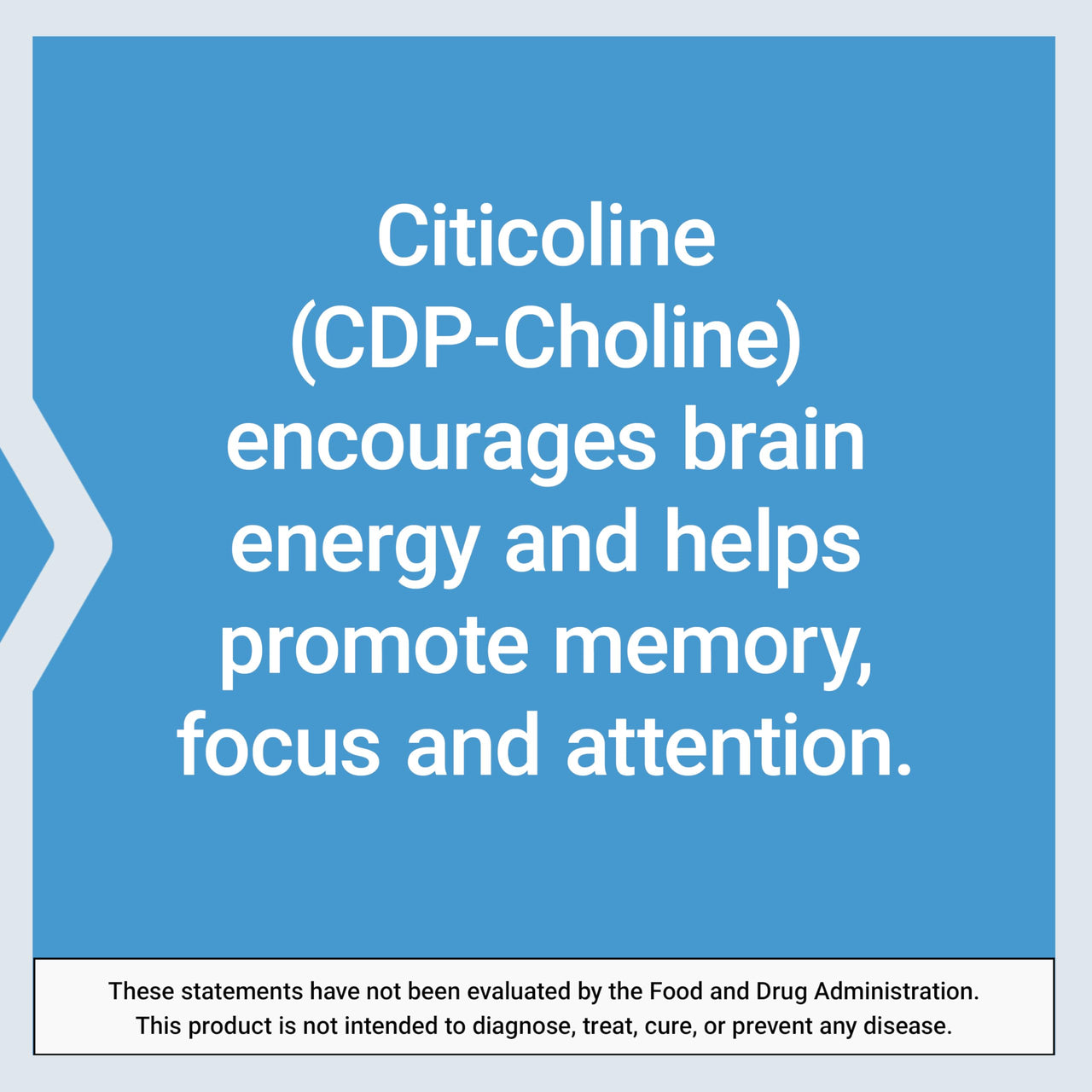 Life Extension Citicoline (CDP-Choline) - Citicoline Supplement for Brain & Cognitive Health, Focus, Attention, Memory Function - Non-GMO, Gluten Free, Vegetarian - 60 Capsules