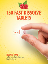 Thumbnail for Sundance B-12 Methylcobalamin 1,000 mcg | 150 Fast Dissolve Tablets | Natural Berry Flavor | Vegetarian, Non-GMO, and Gluten Free Essential Vitamin Supplement