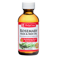 Thumbnail for De La Cruz Rosemary Oil Blend Moisturizer 2 fl oz + 8 fl oz Bundle with Castor, Avocado, & Olive - Rosemary Oil for Hair and Skin – Topical Use Only