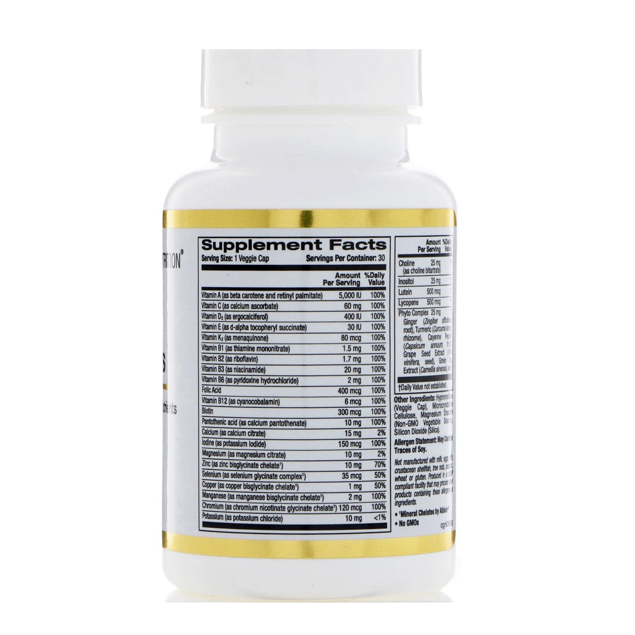 California Gold Nutrition Daily Vits & Mins