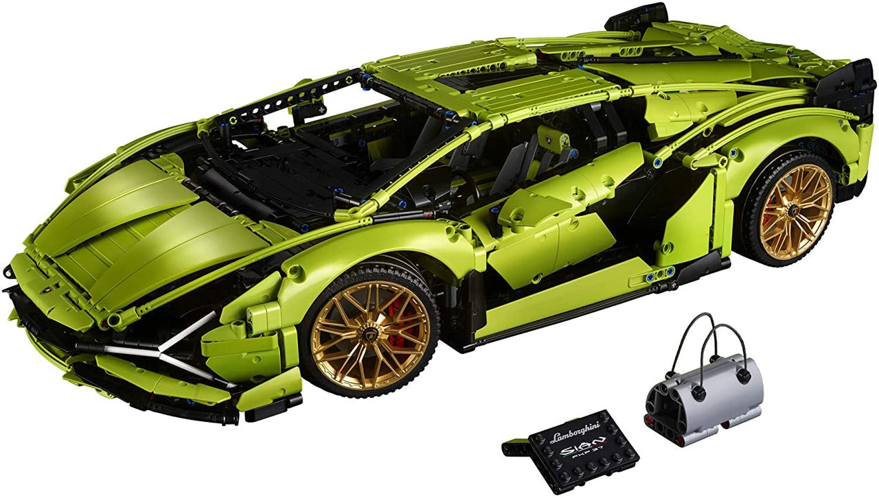 LEGO Technic Lamborghini Sián FKP 37 Building Sets for Adults - Detailed Lamborghini Model Car Kit for Men & Women, Ages 18+ Years - Display in Room as Decor - 42115