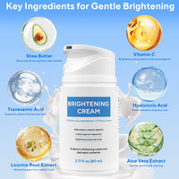 Thumbnail for Skin Bleaching Cream, Dark Spot Remover for Body and Face, 2.71 fl oz Skin Lightening Whitening Cream with Vitamin C for Intimate Parts, Armpit, Inner Thigh, Dark Elbows and Knees, Bikini Areas