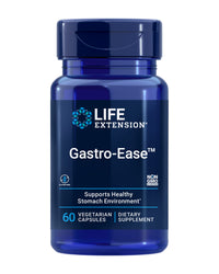Thumbnail for Life Extension Gastro-Ease™, zinc L-carnosine, Pylopass™ Lactobacillus reuteri probiotics, Digestion Supplement, Gut Health, Stomach Comfort, Gluten-Free, Non-GMO, Vegetarian, 60 Capsules